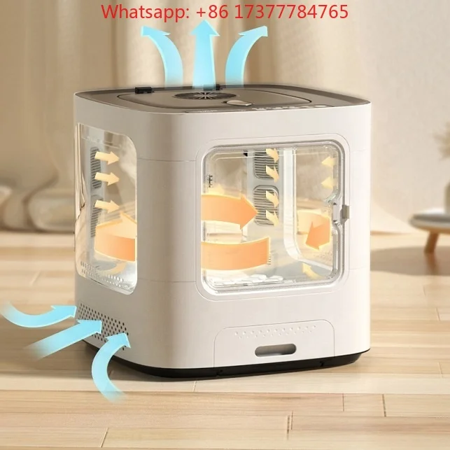 Intelligent Automatic Pet Dog Dryer Box, 64L Large Space Low Noise Safety Household Pet Hair Drying Machine