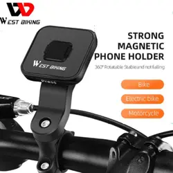 Strong Magnetic Bicycle Phone Holder  360° Adjustable Smartphone Mobile Stand Electric Bike Motorcycle Scooter Cell GPS Support