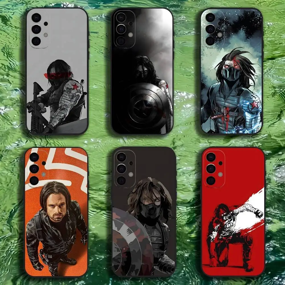 

B-Bucky Barnes Winter S-Soldier Phone Case For Samsung S25,S24,S21,S22,S23,S30,Ultra,S20,Plus,Fe,Lite,Note,10,9,5G Black Cover