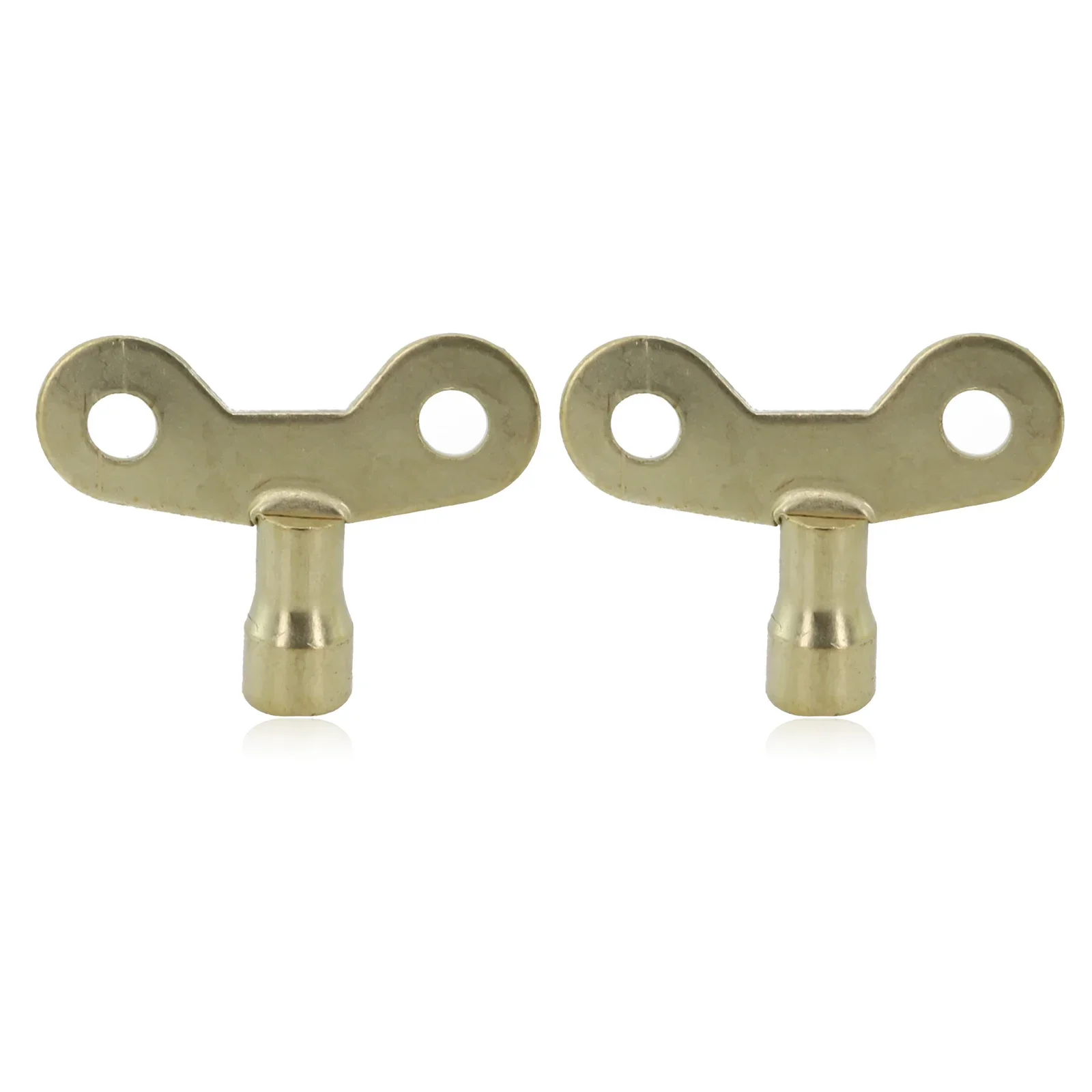 2Pcs Square Socket Brass Radiator Keys Plumbing Bleeding Key Solid Water Tap Air Valve Plumbing Tool Bleeding Key Solid Water