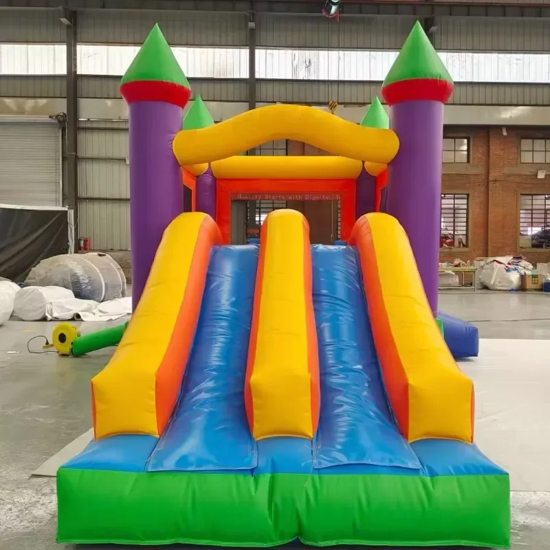 Commercial Rental Top Sale Factory Price Slide Inflatable Bouncy Castle Commercial Rental Bouncer Combo for Kids Party Rental
