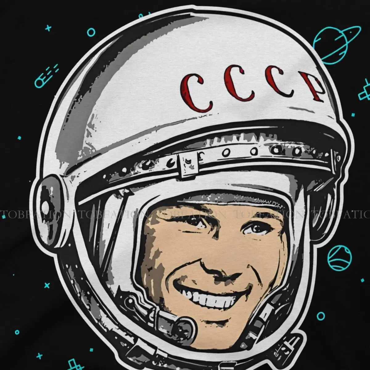 CCCP USSR Russian Soviet Union Yuri Gagarin Tshirt Graphic Men Tops Vintage Fashion Summer Clothing 100% Cotton T Shirt