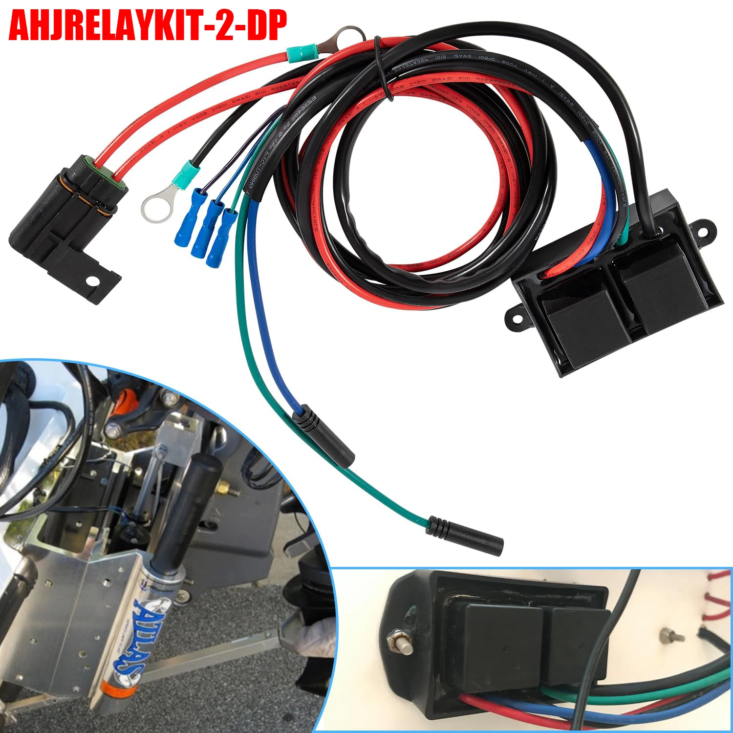 

TML Relay Harness Jack Plate Wiring Replacement Parts Kit for 2014 to Present Atlas Series Outboard Motor Hydraulic Jack Plates