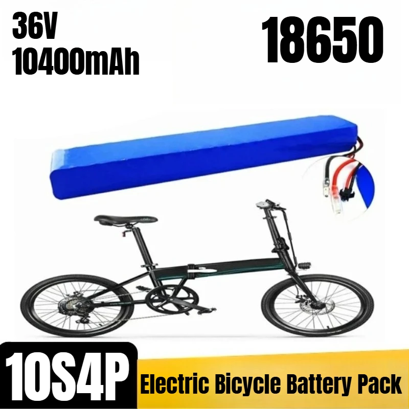 

36V 10400mAh 18650 Lithium Cells 10S4P Electric Bicycle Battery Pack
