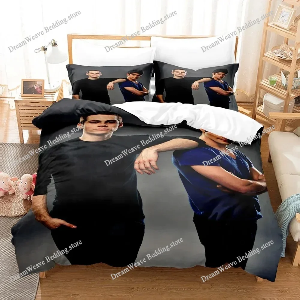 Teen Wolf Duvet Cover Pillowcase Bedding Set Boy Girl Bedroom Decoration Children Gift Single Double Large Size Luxury Gift963