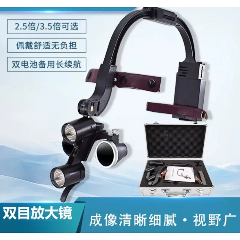 Head Mounted Long Magnifying Glass HD Magnifier for Watch Jewelry Repair Wearable Tool
