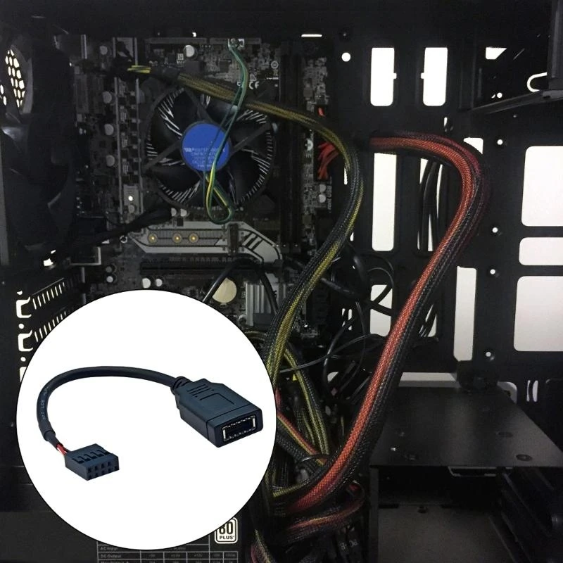 Type E Adapter Cable 9PIN USB To Front Type C Connectors 9Pin to Type E Motherboard Header For Seamlessly Integration