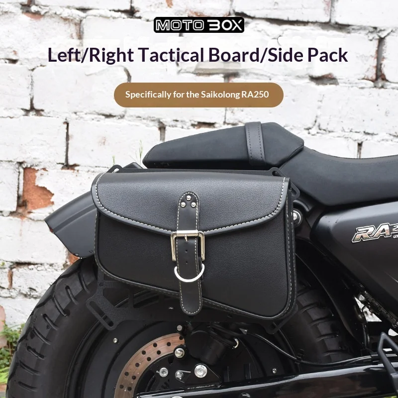 【Premium】For Cyclone RA250 Modified Vintage Canvas-Trimmed Tool Bag, Side Pouch, Tactical Mounting Bracket, Accessory