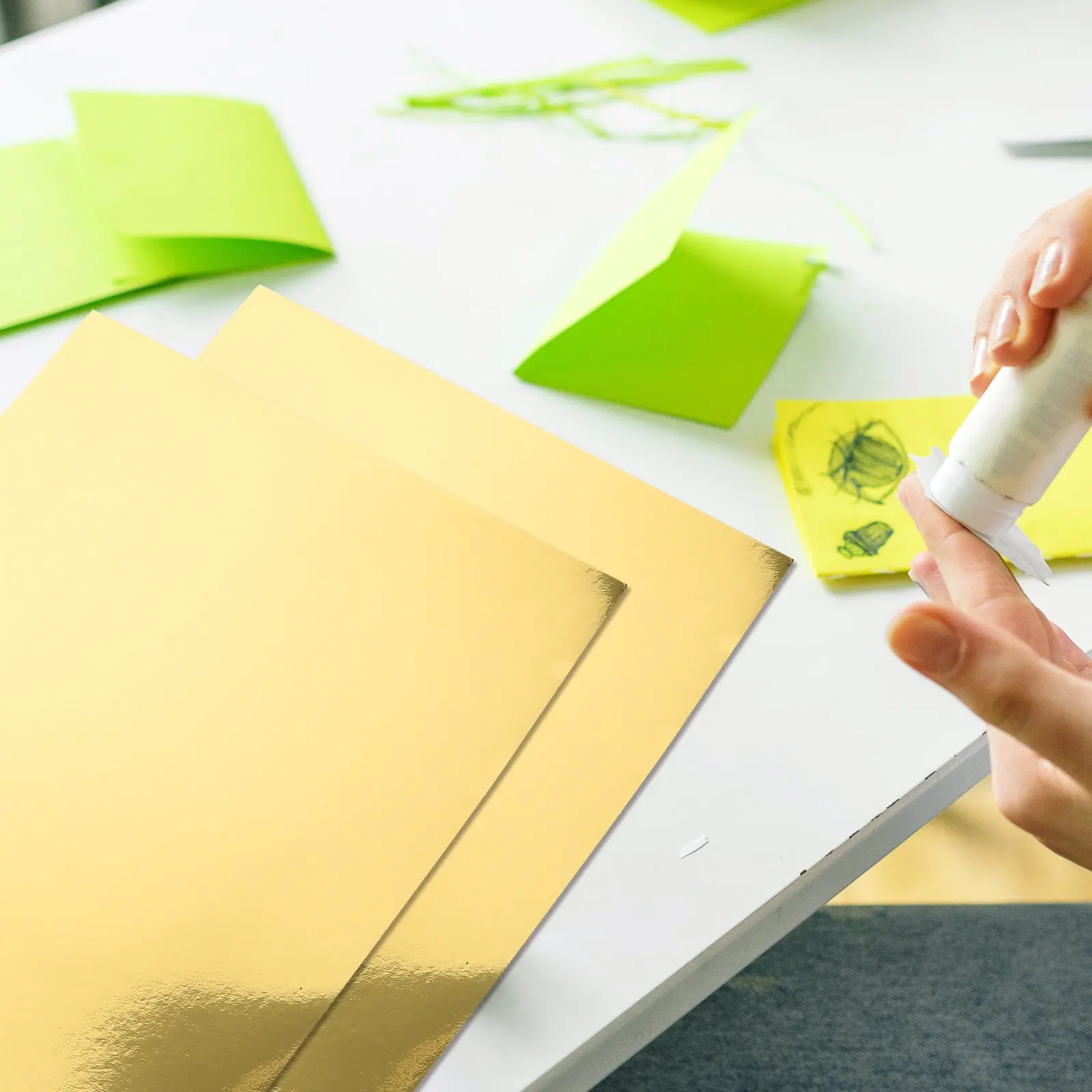 papel-cartao-dourado-premium-para-artesanato-diy-suprimentos-para-cartoes-feitos-a-mao-projetos-de-arte-em-origami-desenho-pintura-impressao-e-atividades-em-sala-de-aula