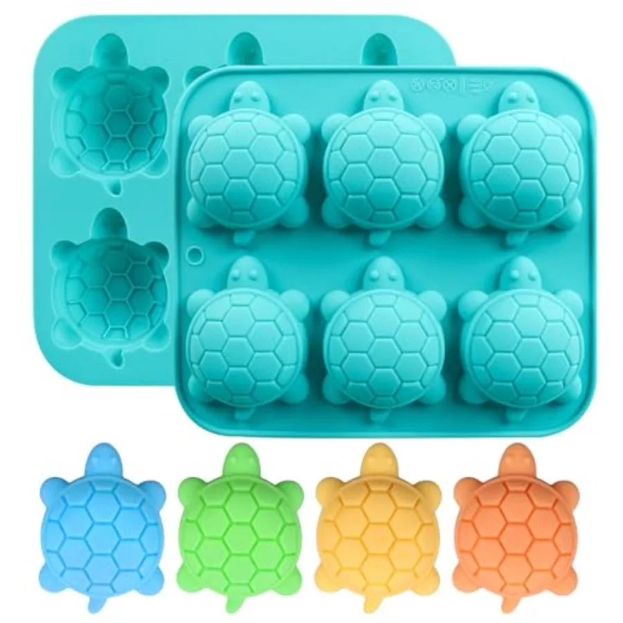 

Turtle Mold 2 Pack Sea Turtle Silicone Molds for Making Ice Cube Chocolate Soap Cake Jello Crayon Turtle Mold for Baking