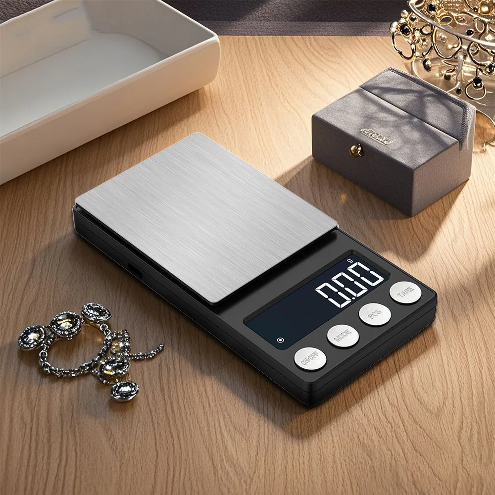 0.1g/0.01g Precision Mini Digital Scale Portable Lcd Display Jewelry Gold Grams Ounce Pocket Scale Counting Balance Scales