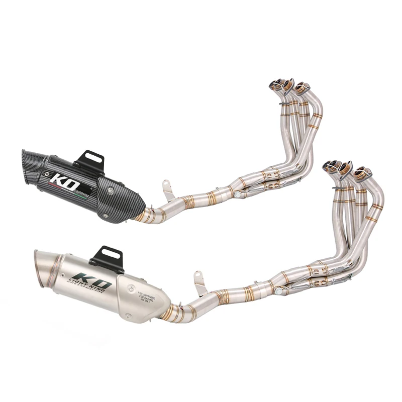 Slip On For Kawasaki Z900 Until 2025 Complete Exhaust System Header Link Pipe 310mm Muffler Stainless Steel Escape DB Killer