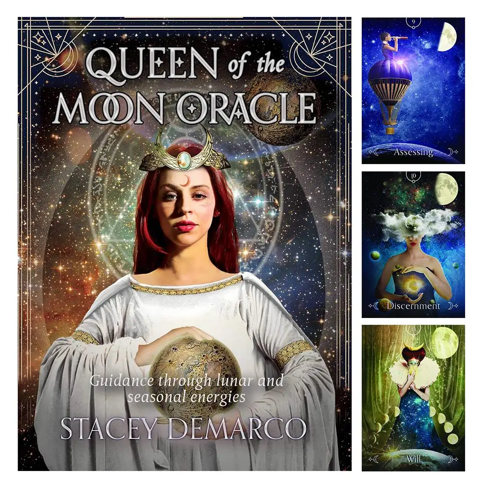 Hot Sell Queen Of The Moon Oracle Cards Board Games Tarot Cards