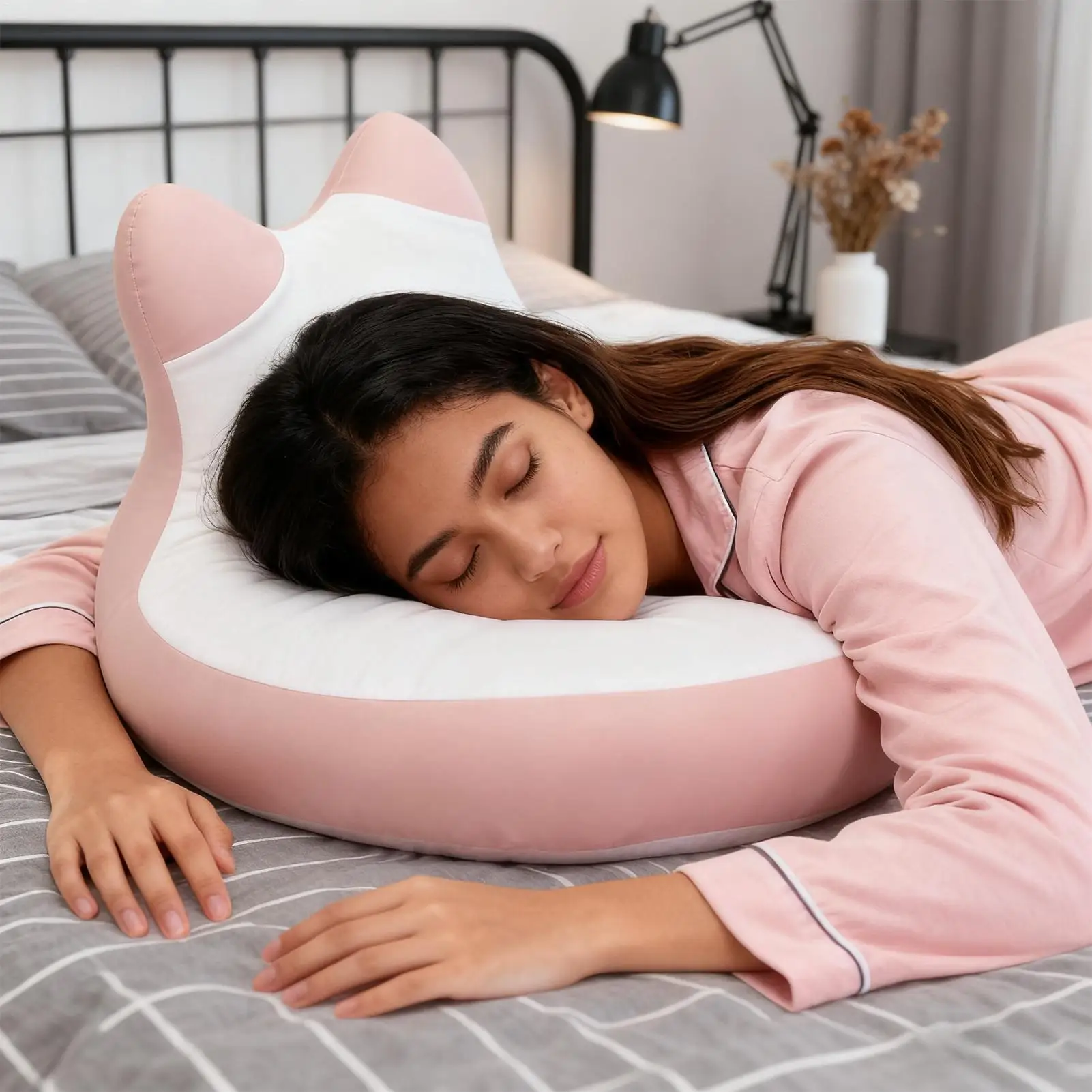 prone-pillow-for-sleeping-all-position-cat-ear-shape-prone-down-sleeping-reading-pillow-for-women-men-adults-seniors-middle-aged