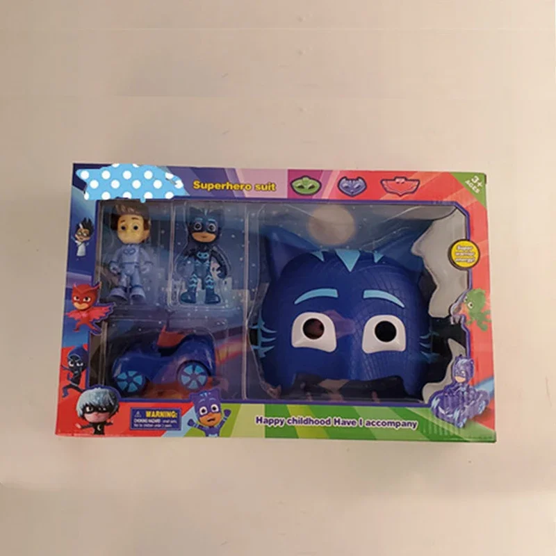 PJ Masks Playsets for Kids Catboy Owlette Toys Featuring Plus Cars Figures for Children Random Color Car Gifts