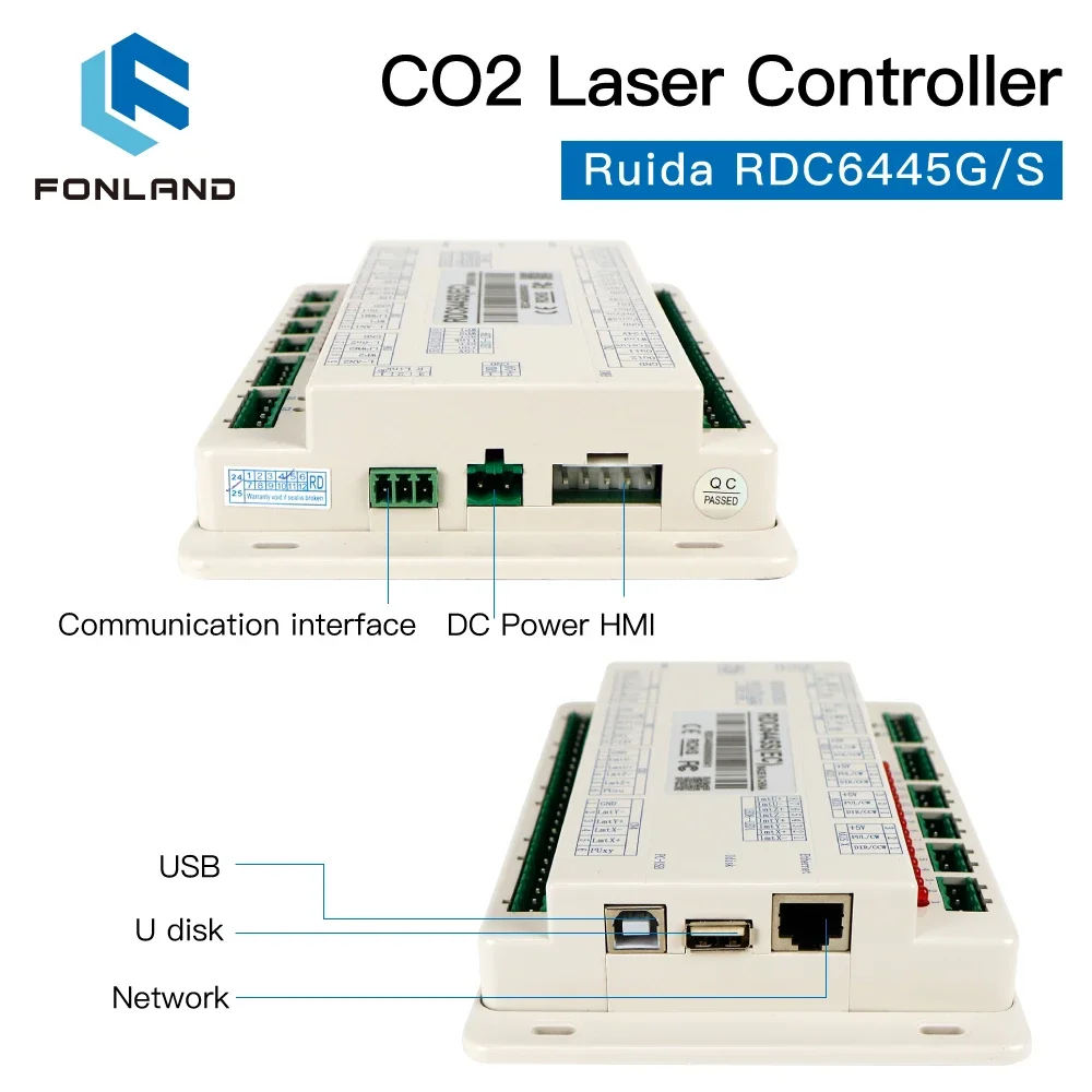 Pengendali Fonland Ruida RDC6445 RDC6445G RDC6445S untuk Mesin Pemotong Ukiran Laser Co2 Peningkatan RDC6442 RDC6442G Versi 2025