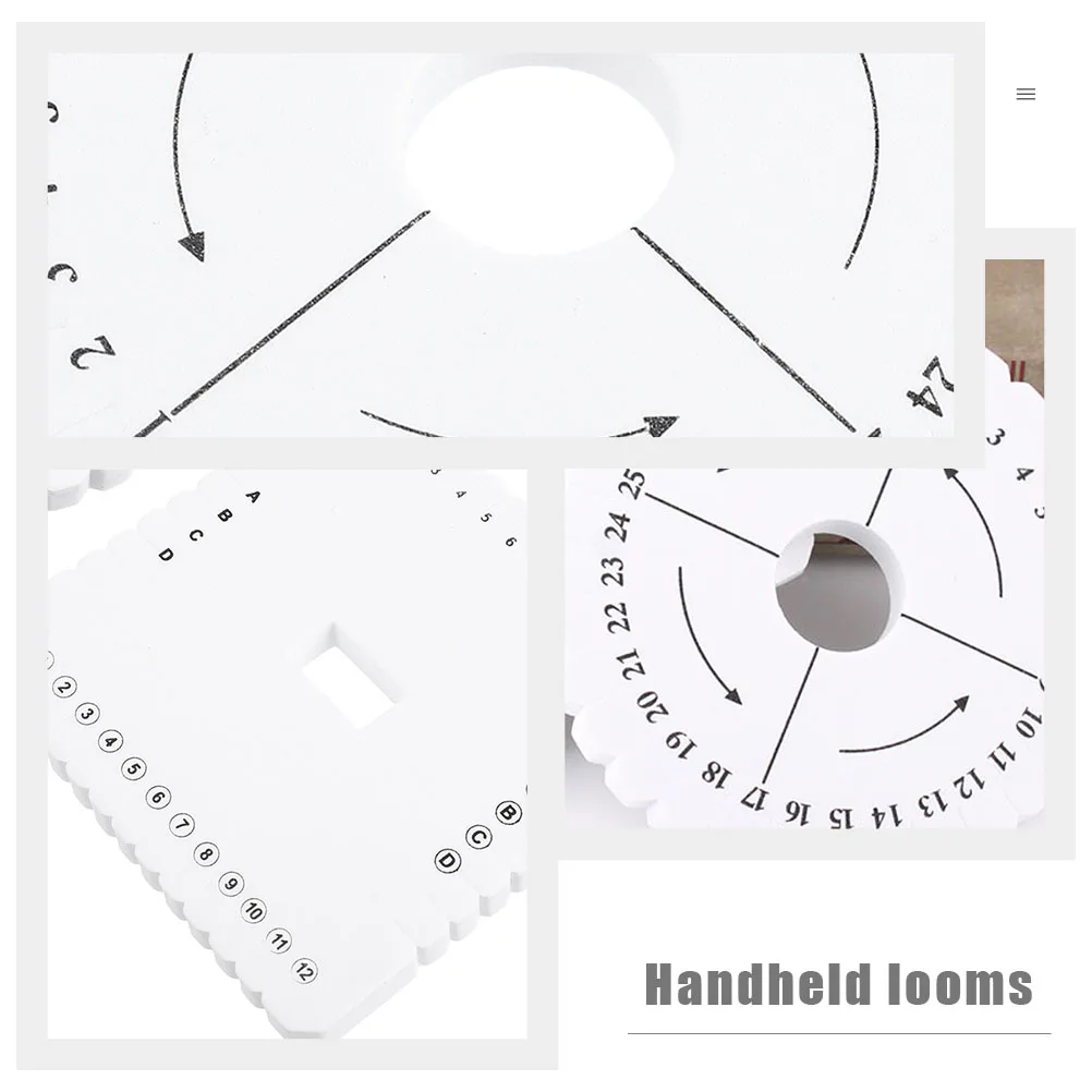 

3pcs Weaving Disk Set Braiding Board Loom Discs DIY Bracelet Making Kit Jewelry Craft Tools Student Accessories