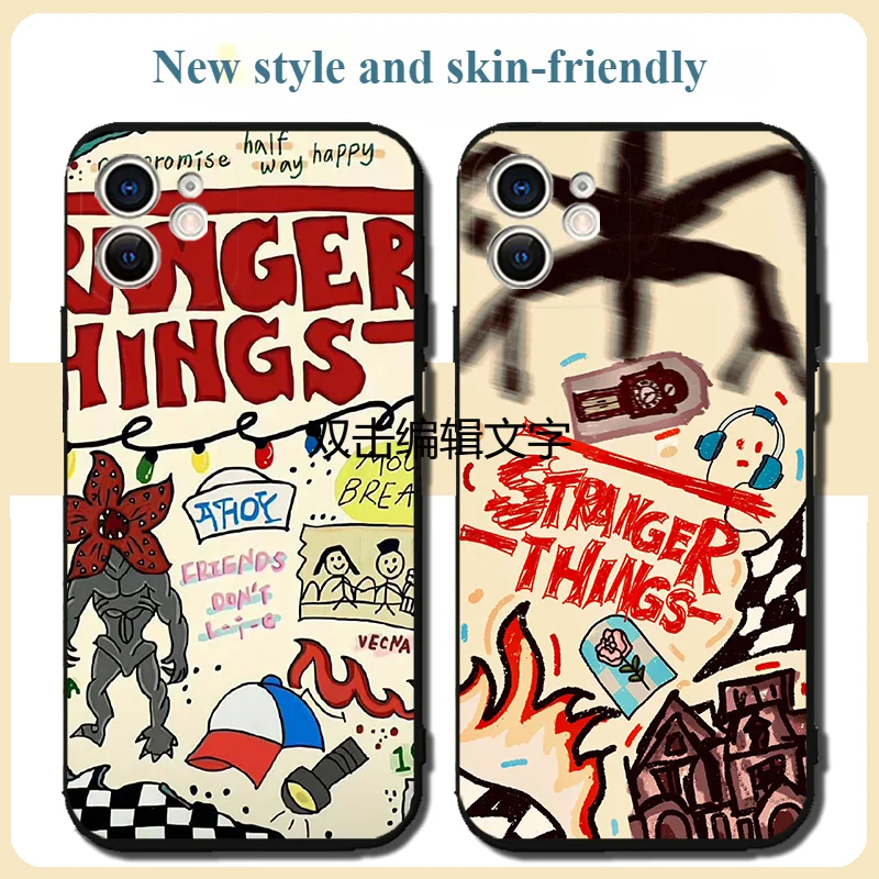 Nuova serie TV degli stati uniti outfits Things Eleven Mike Wheeler Dustin jasper Piranha custodia per cellulare alla moda IPhone periferico