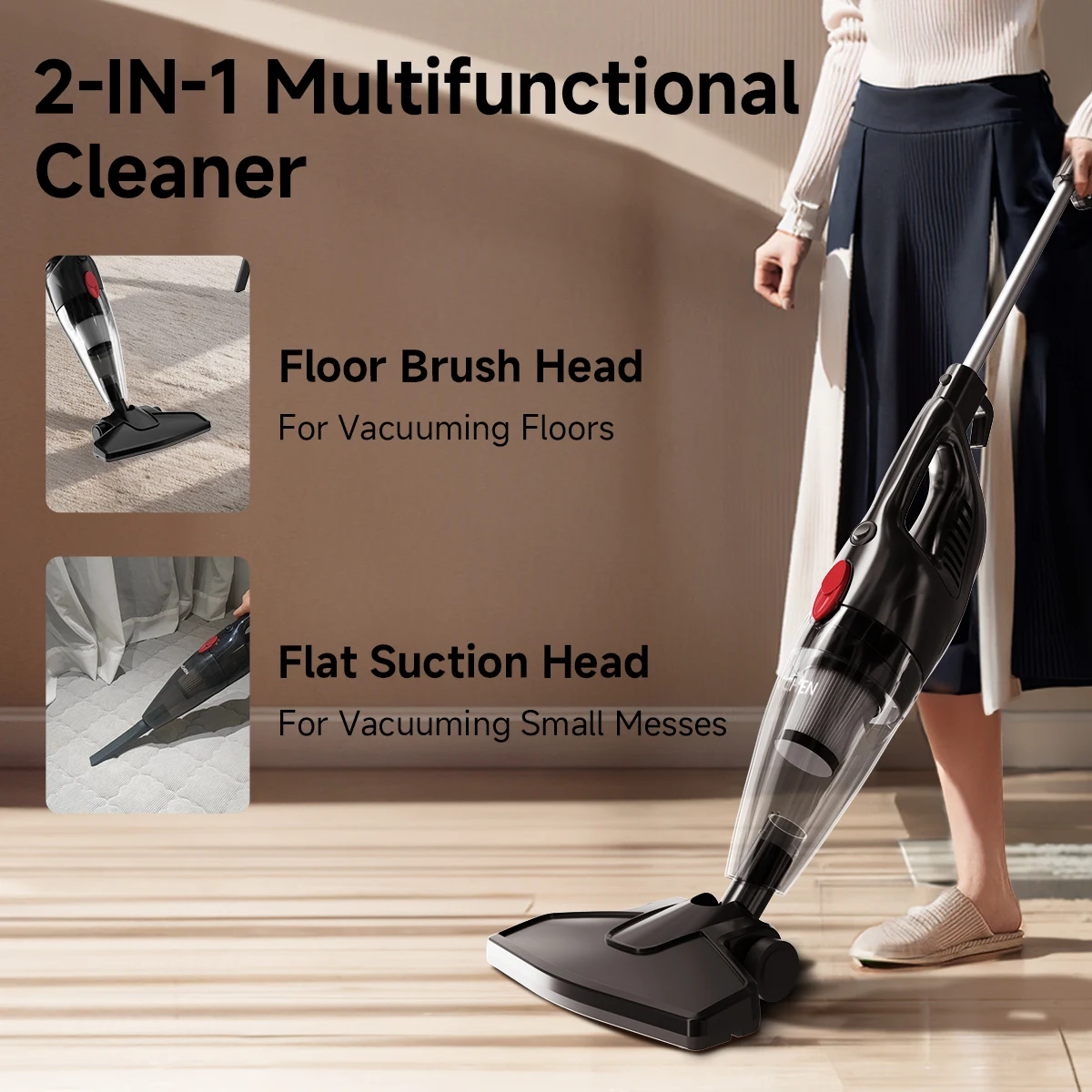ENCHEN V1 Vacuum Cleaner 2-IN-1 Multifunctional With Disassembly&Washable HEPA Filter 14Kpa  Suction Power 1.2L Dust Collector