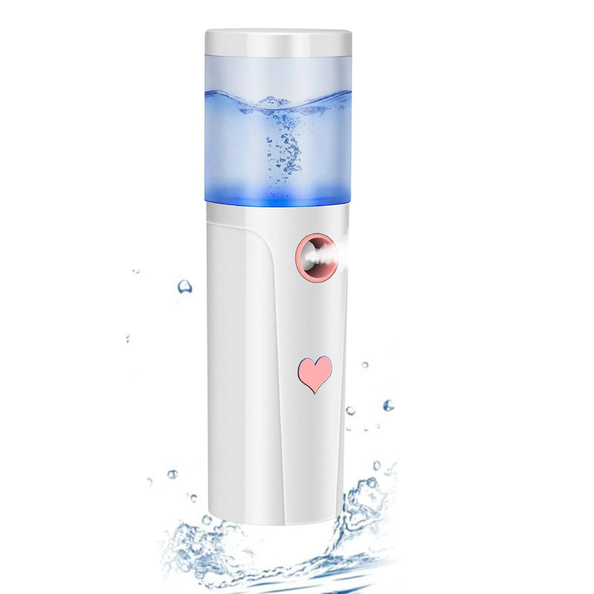 Nano Facial Mister,Portable Cool Mist Facial Steamer Handy Mist Sprayer Face Moisturizing & Hydrating USB