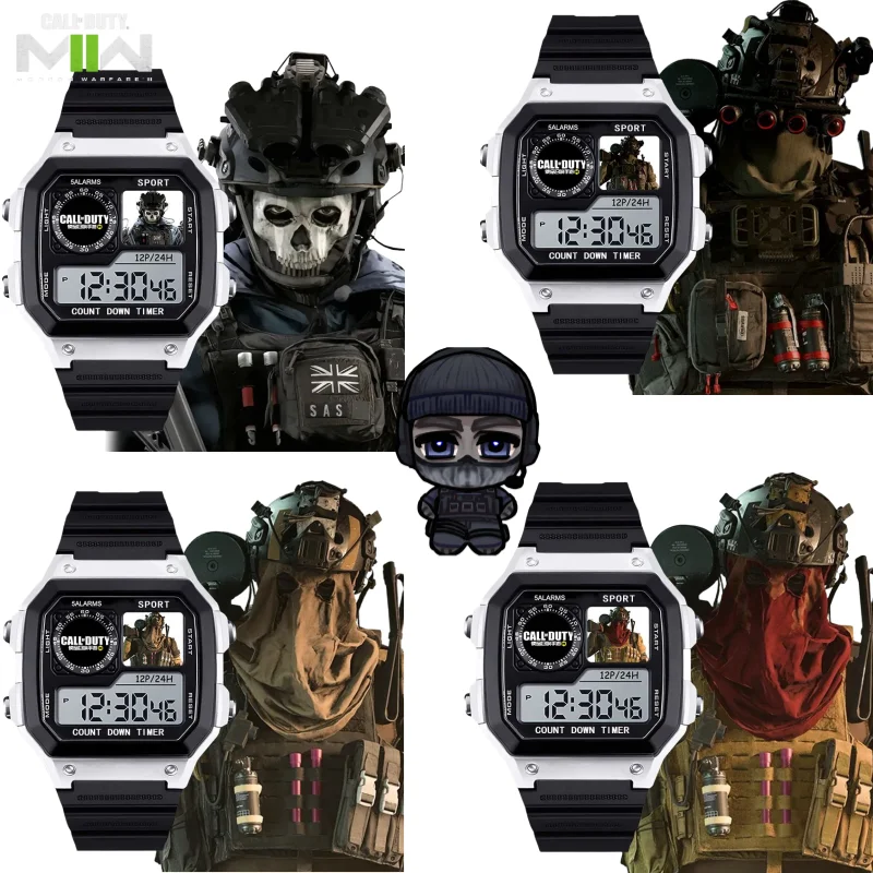 

Новое мыло Call of Duty Ghost Keegan, аниме, периферийные устройства, креативные персонализированные мультяшные многофункциональные стильные часы, подарок на день рождения