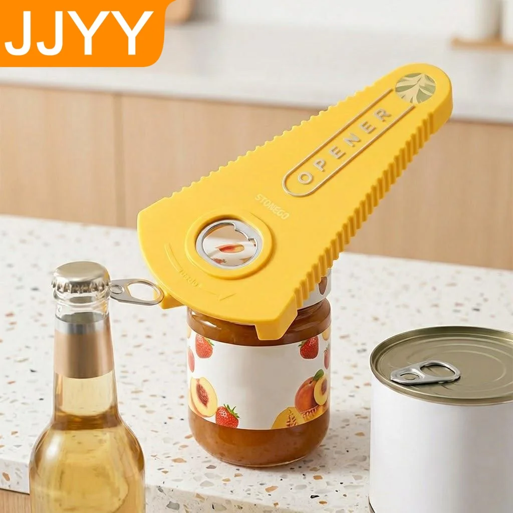 3 in 1 Multi Function Bottle Opener Jar Opener Corkscrew Easy Grip Everyday Compact Kitchen Tools