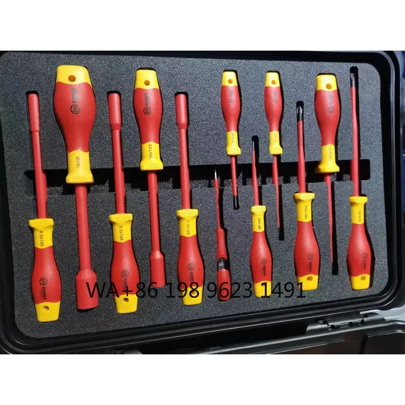 Premium insulated hand tools, 1000V high voltage safe kit with  inch drive for electrical workshop and industrial service repair