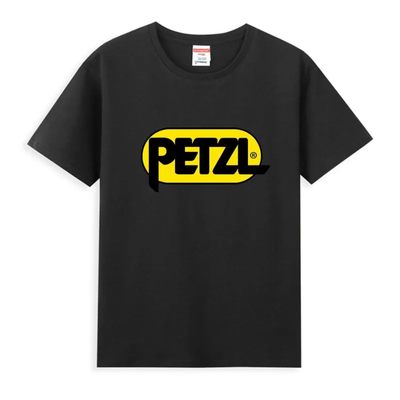

2025 Men T-Shirt Casual PETZL Life Wall Climbing Hiking and Trail Running Camping Drifit T-shirt Comfortable Streetwear