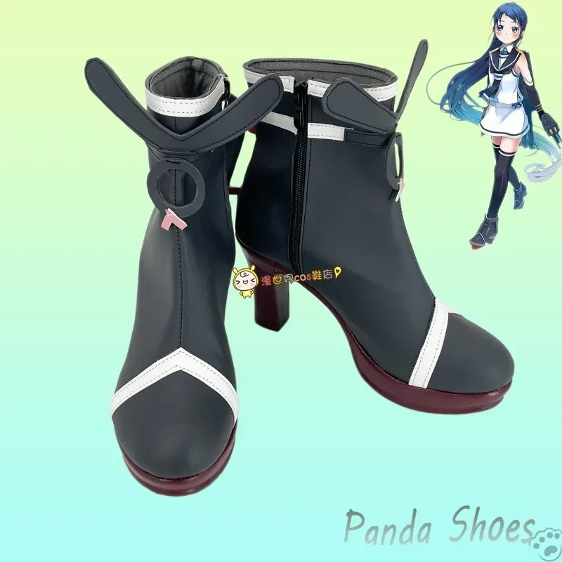 

Kantai Collection Game Kancolle Samidare Обувь для косплея Аниме-игра Cos Comic Косплей Костюм Опора Обувь для Con Halloween Party