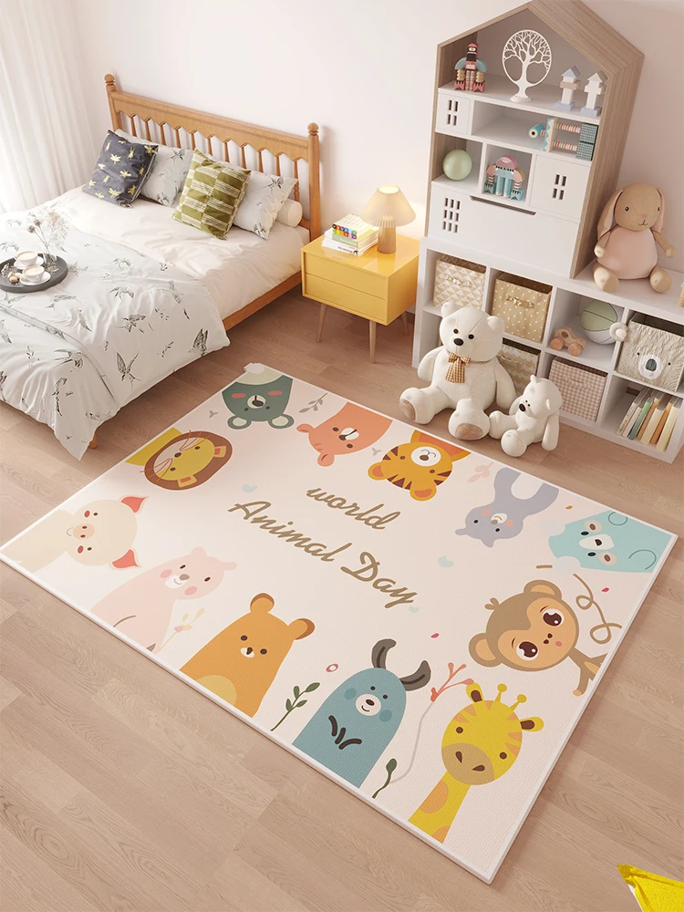 Graphene carbon crystal floor heating mat Cartoon  electric heating floor mat  carpet geothermal mat Household