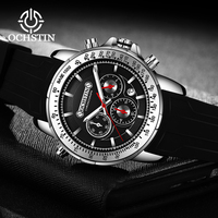 OCHSTIN Men‘s Watches Quartz Movement Top Brand Waterproof Silicone WristWatch Male Luxury Fashion Clock For Man Gift Relogio