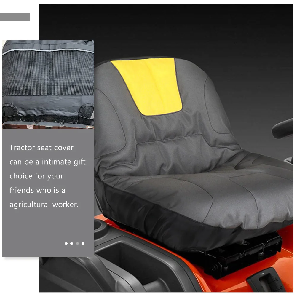 Polyester Tractor Seat Dust Proof Cover Lightweight Store Riding Lawn Mower Agricultural Worker Gift