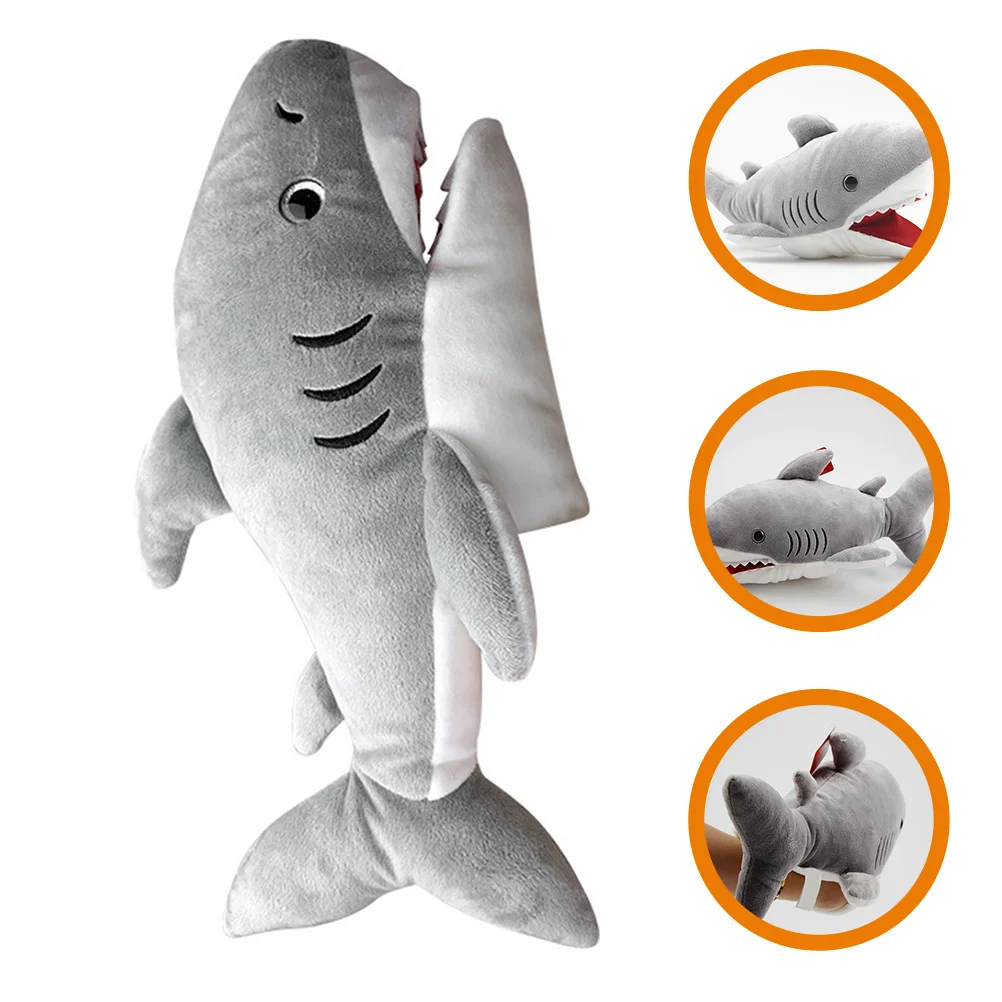 Cartoon Haai Handpop Interactief Storytelling Dierenhandspel Rollenspel Educatief Kinderen Ouder-kind Verloving