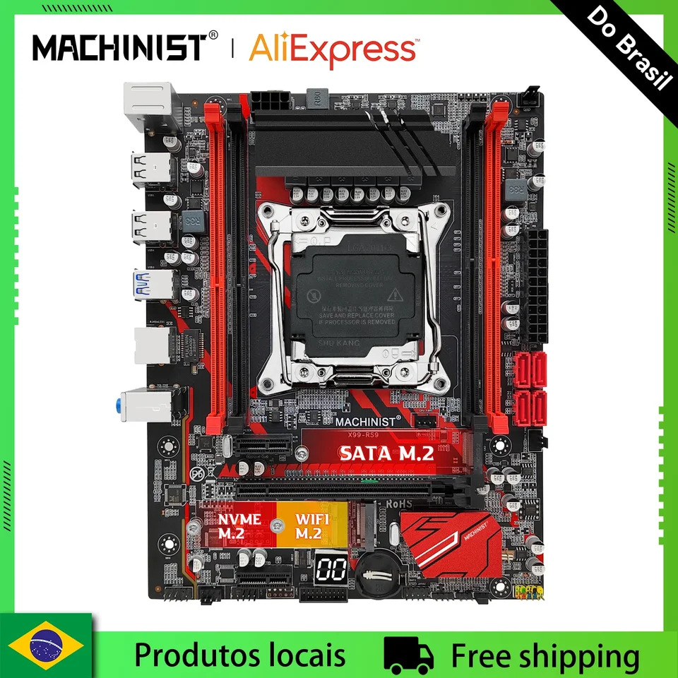MACHINIST E5 RS9 Motherboard Support Xeon E5 V3/V4 CPU LGA 2011-3