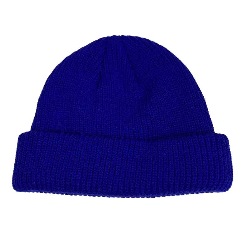 Casual Solid Color Beanie Windproof Hat for Teen Adult Winter Cycling Skiing Dropship