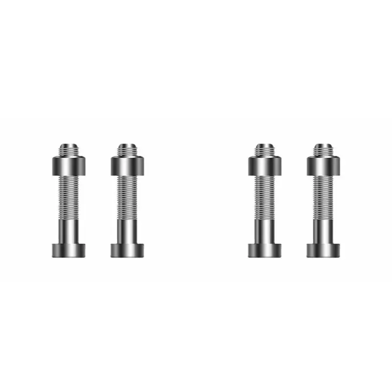 

【DIGITAL GADGET】4X M2.5 Headshell Cartridge Mounting Screws Universal Aluminum Bolts Screws Nuts For LP Vinyl Record Player,A