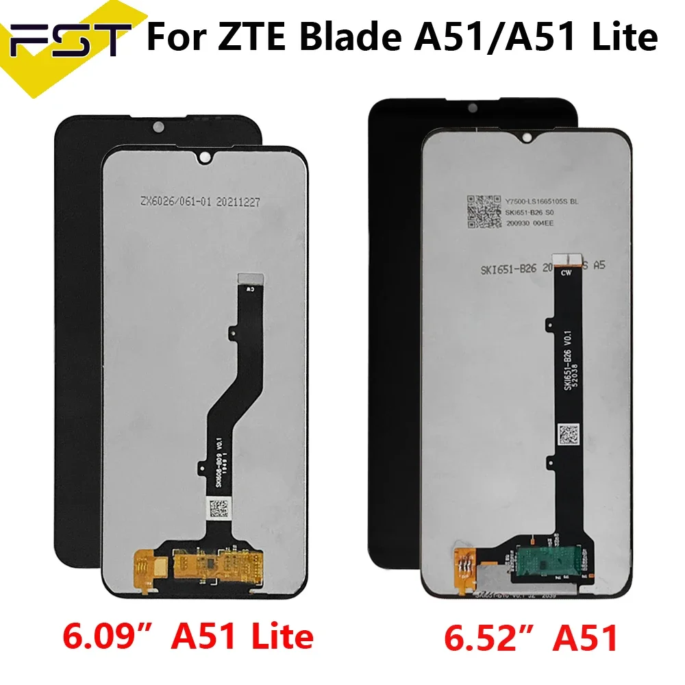 

6.52“ Original Display For ZTE Blade A51 LCD Display Touch Screen Digitizer Assembly Screen LCD ZTE Blade A51 Lite 6.09" Lcd