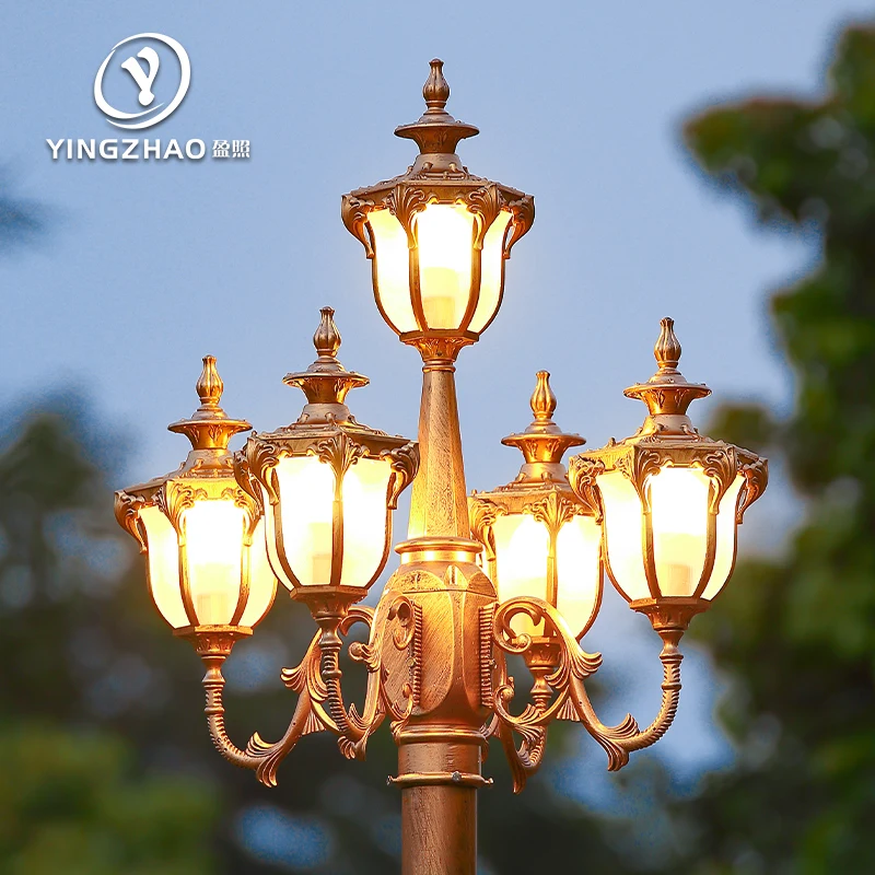 

Outdoor light community garden villa household 220v super bright waterproof courtyard sub-European retro 3 meters landscape stre