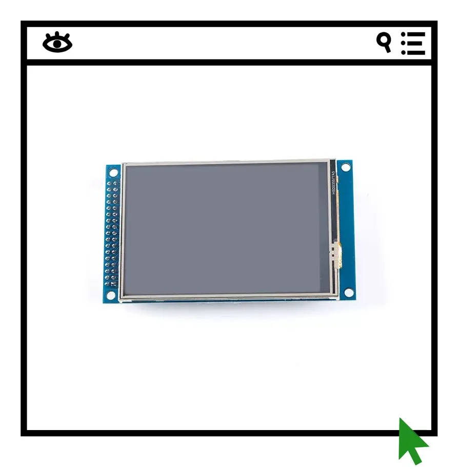 

3.5-inch TFT display LCD screen module LCD color screen touch screen/resolution 320 * 480/driver ILI9486