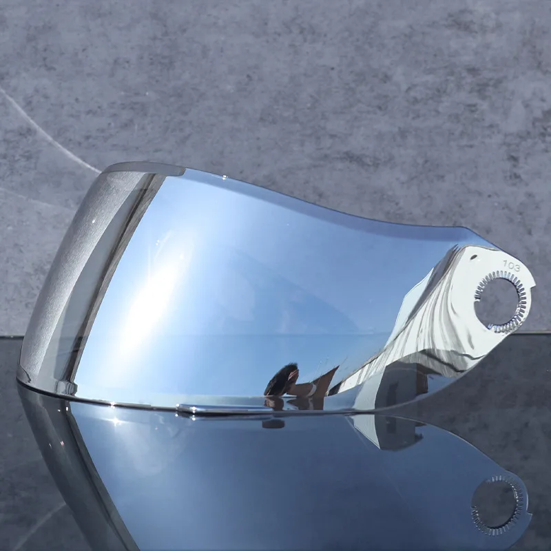 High Definition Color Motorcycle Helmet Lens - Flip up Night Vision Windshield Visor Sun Protection for Orz-103 Transparent