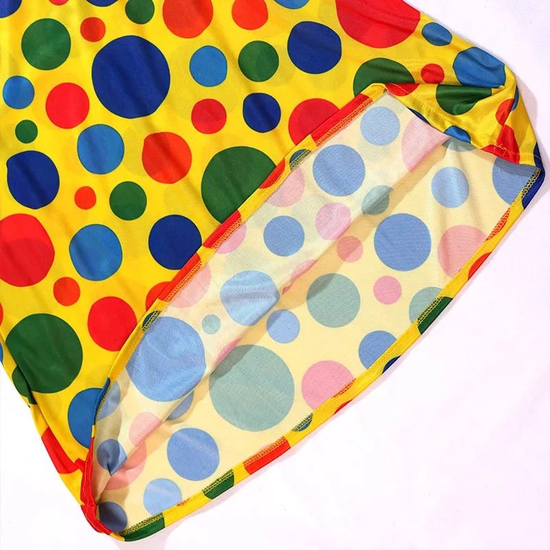 FC6Rainbow Circus Clown คอสเพลย์แฟนซีชุด Wowen ตลก JOKER สาววันเกิด Carnival PARTY เครื่องแต่งกายเสื้อผ้าหวานไม่มีวิกผม @ FC8!