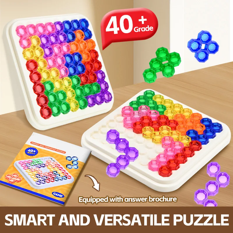 Montessori Tangram Jigsaw Toys 3D Geometric Figure Puzzles Game Logical Thinking Training Educational Toys For Children