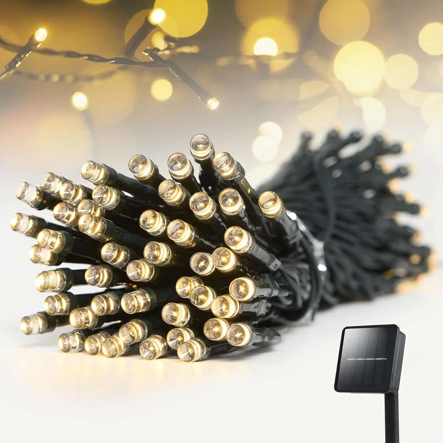 LED Outdoor Led Solar String Lights Fairy Light Solar Powered Garland Lights 8 Mode 22m Garden Wedding Decoration Waterproofn