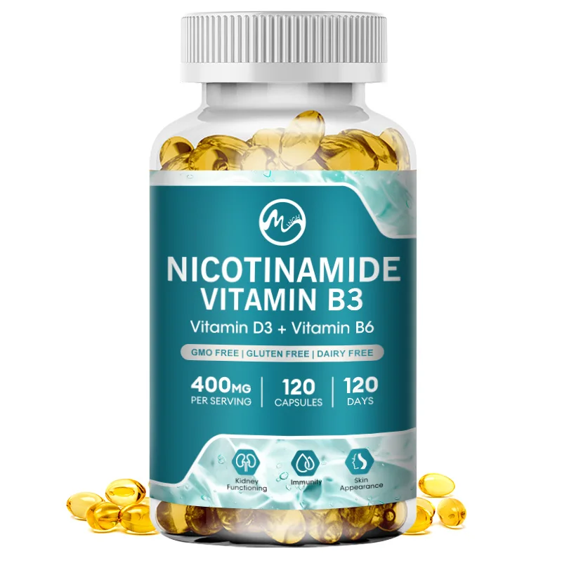 

400Mg Nicotinamide Capsules with Vitamin B3 Coenzyme Q10 Promotes Skin Healthy for Reducing Skin Dullness Anti-Aging