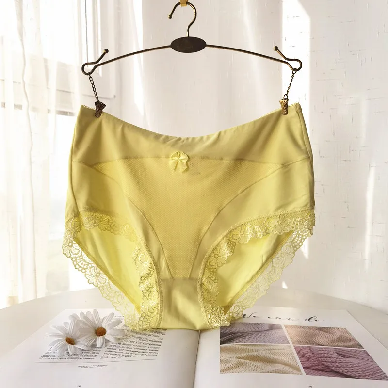 

YAVO SOSO High Quality Lingeries Briefs Women Breathable Underwear 16 Colors Plus Size 6XL Lace Modal Big Size Women's Panties