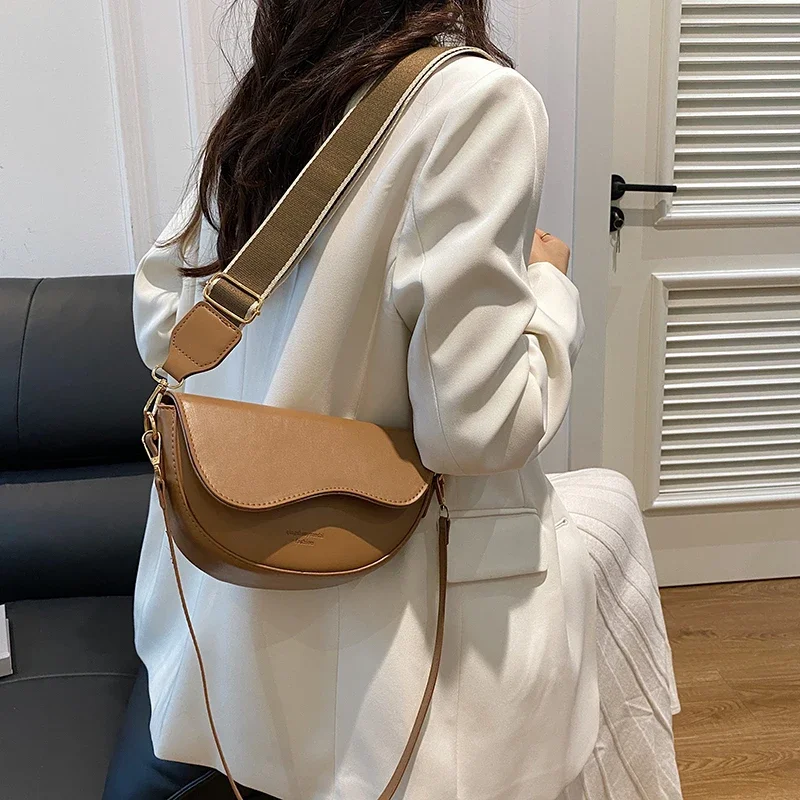 Saddle Bag Women\'s Crossbody Purses and Handbags Luxury Designer Messenger Bag Ladies Shoulder Shopper 2024 Fashion Women Bag