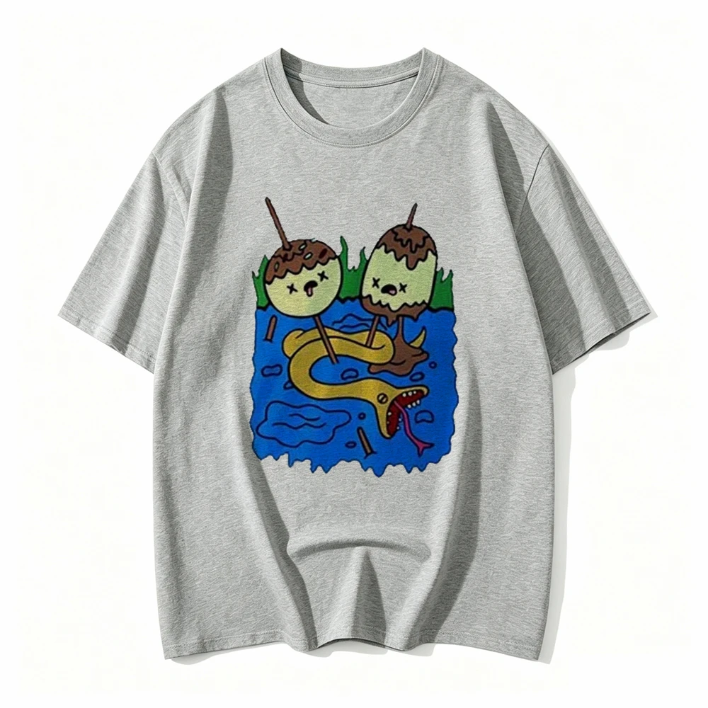 Rock Chewing Princess Casual Women Funny T-Shirt Girl Harajuku 90S T-shirt Men Goth Marceline Gift Fashion