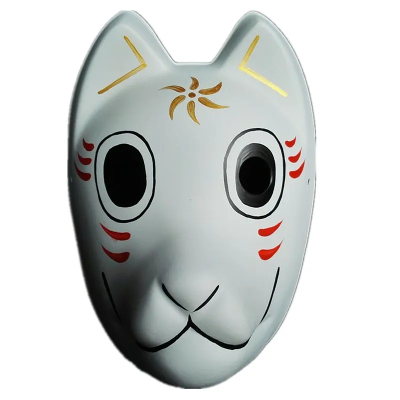 Hotarubi No Mori E Maschera dipinta a mano nella foresta dei vigili del fuoco Luce stile Janpenese Cosplay PVC plastica volpe maschera a pieno facciale