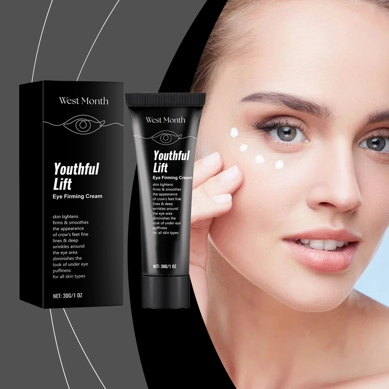 

Eye Firming Cream Reduce Eye Bags Fine Lines Lifting Repair Deep Lightening Puffiness Smoothing Moisturizing Tightening Eye Past