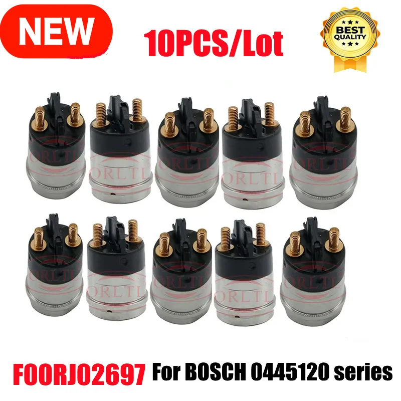 10pc Diesel F00RJ02697 FOORJ02697 Injector Solenoid Control Valve F 00R J02 697 For BOSCH Cummins 0445120 injector 0445120007